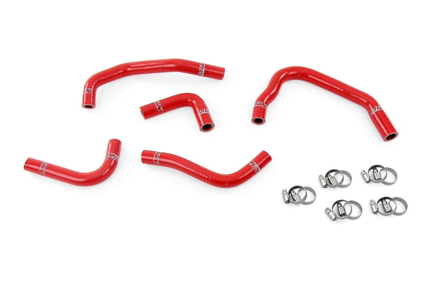 57-1285H-RED Heater Hose Kit, High-Temp 3-Ply Reinforced Silicone, Replace OEM Rubber Heater Coolant Hoses