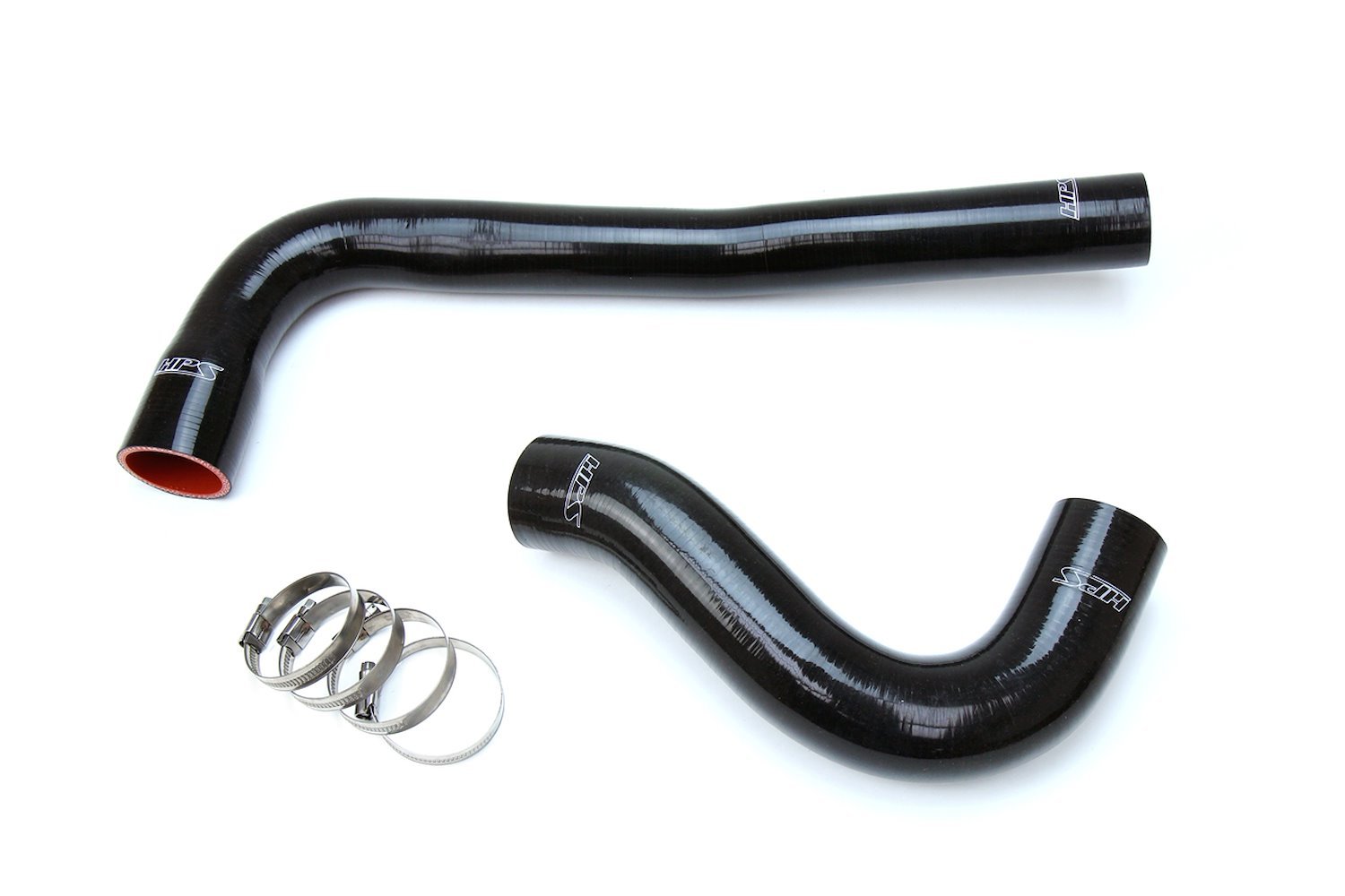 57-1322-BLK Radiator Hose Kit, High-Temp 3-Ply Reinforced Silicone, Replace OEM Rubber Radiator Coolant Hoses