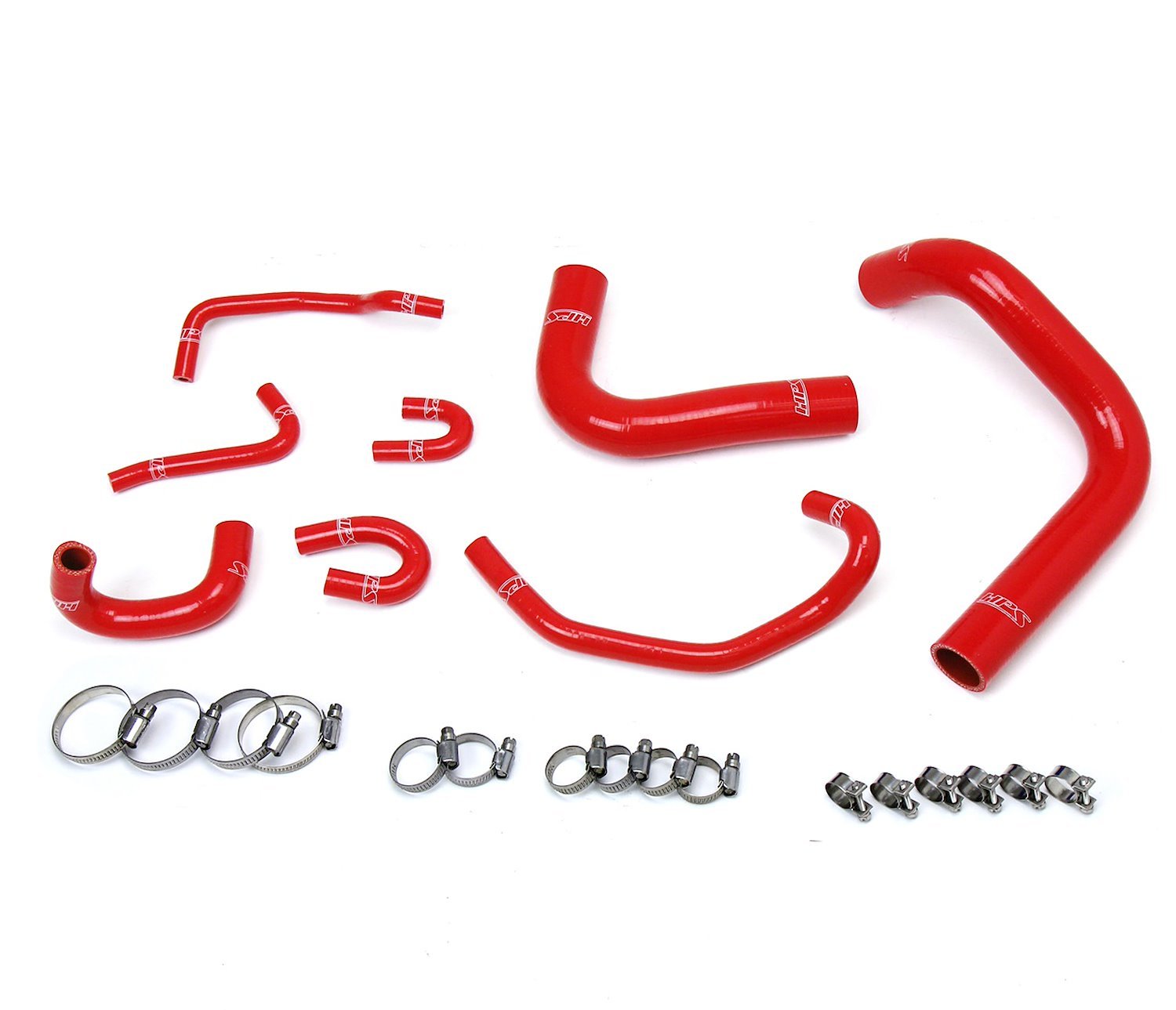57-1323R-RED Radiator Hose Kit, High-Temp 3-Ply Reinforced Silicone, Replace OEM Rubber Radiator Coolant Hoses
