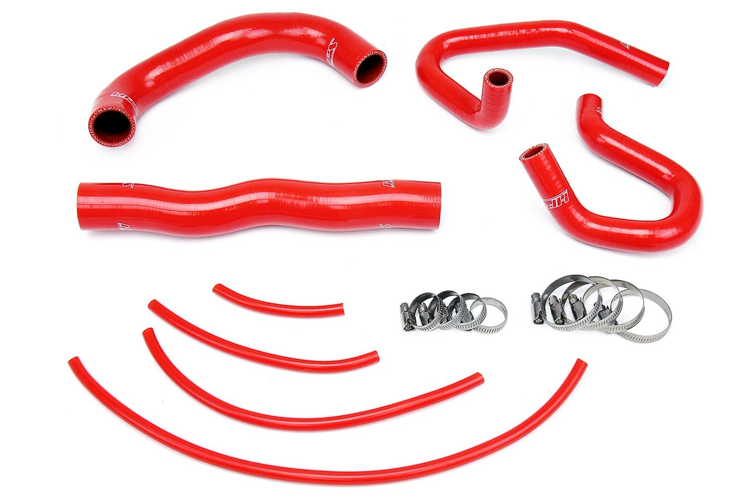 57-1324-RED Coolant Hose Kit, High-Temp 3-Ply Reinforced Silicone, Replace Rubber Radiator Heater Coolant Hoses