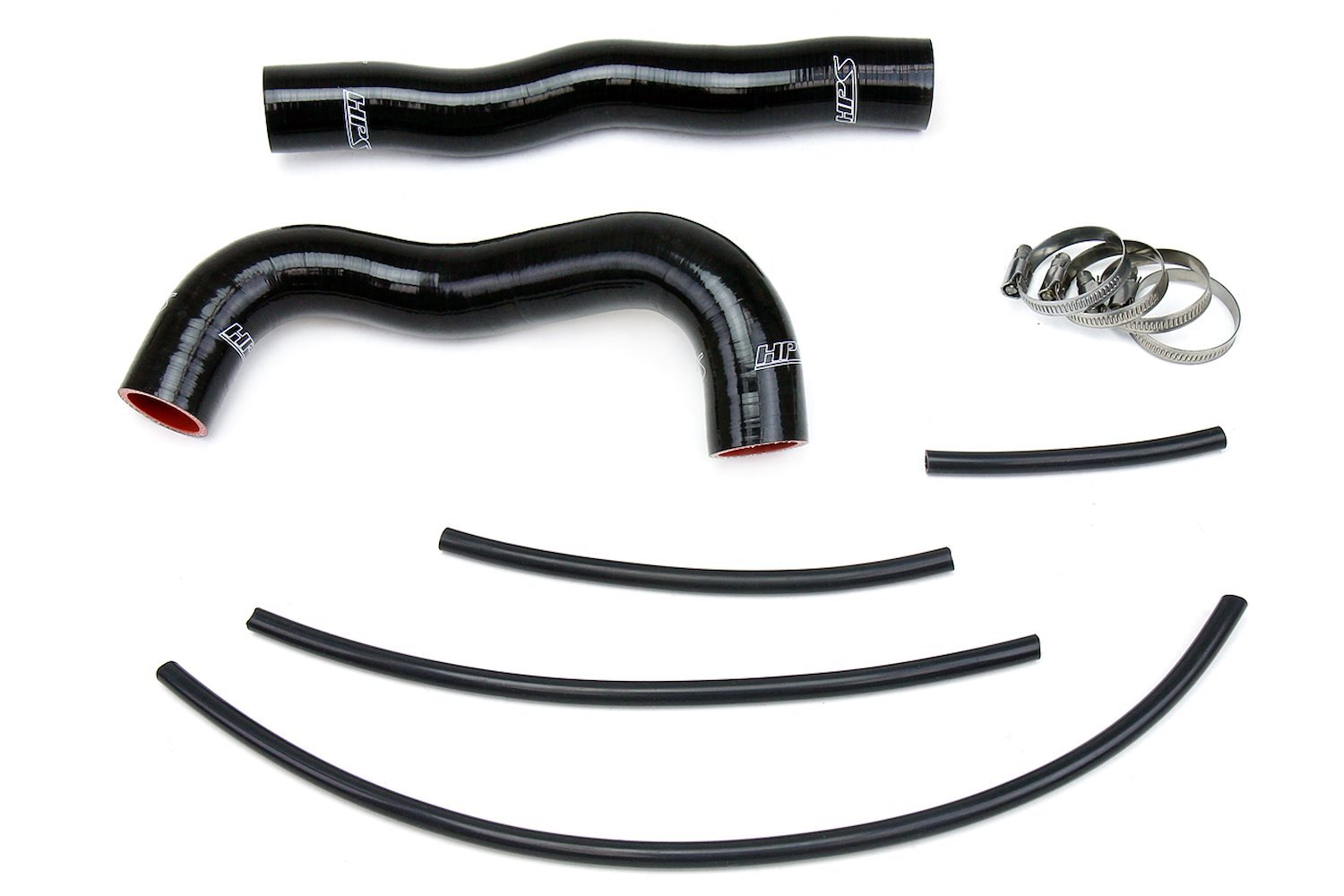 57-1324R-BLK Radiator Hose Kit, High-Temp 3-Ply Reinforced Silicone, Replace OEM Rubber Radiator Coolant Hoses