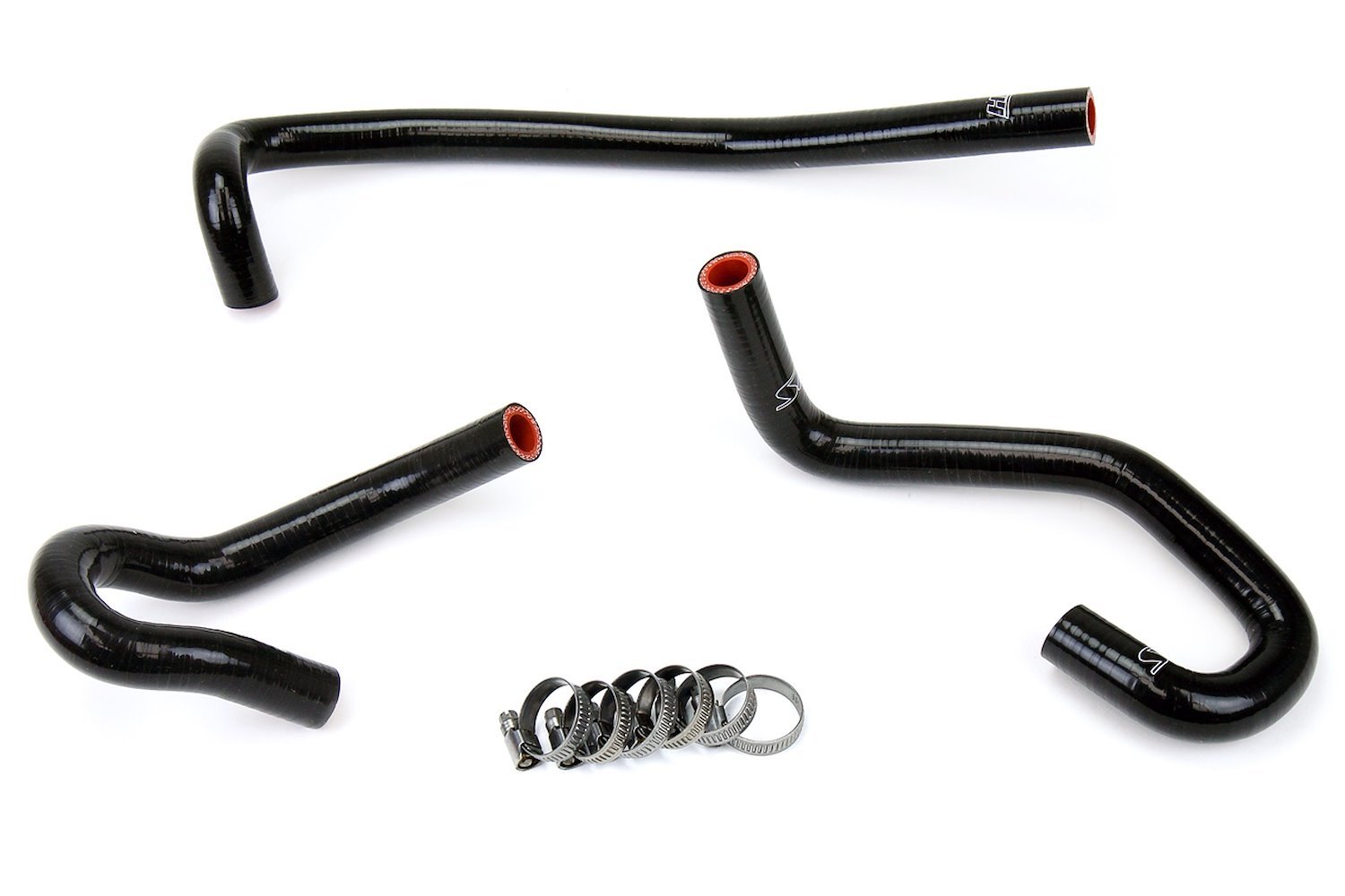 57-1340-BLK Heater Hose Kit, High-Temp 3-Ply Reinforced Silicone, Replace OEM Rubber Heater Coolant Hoses