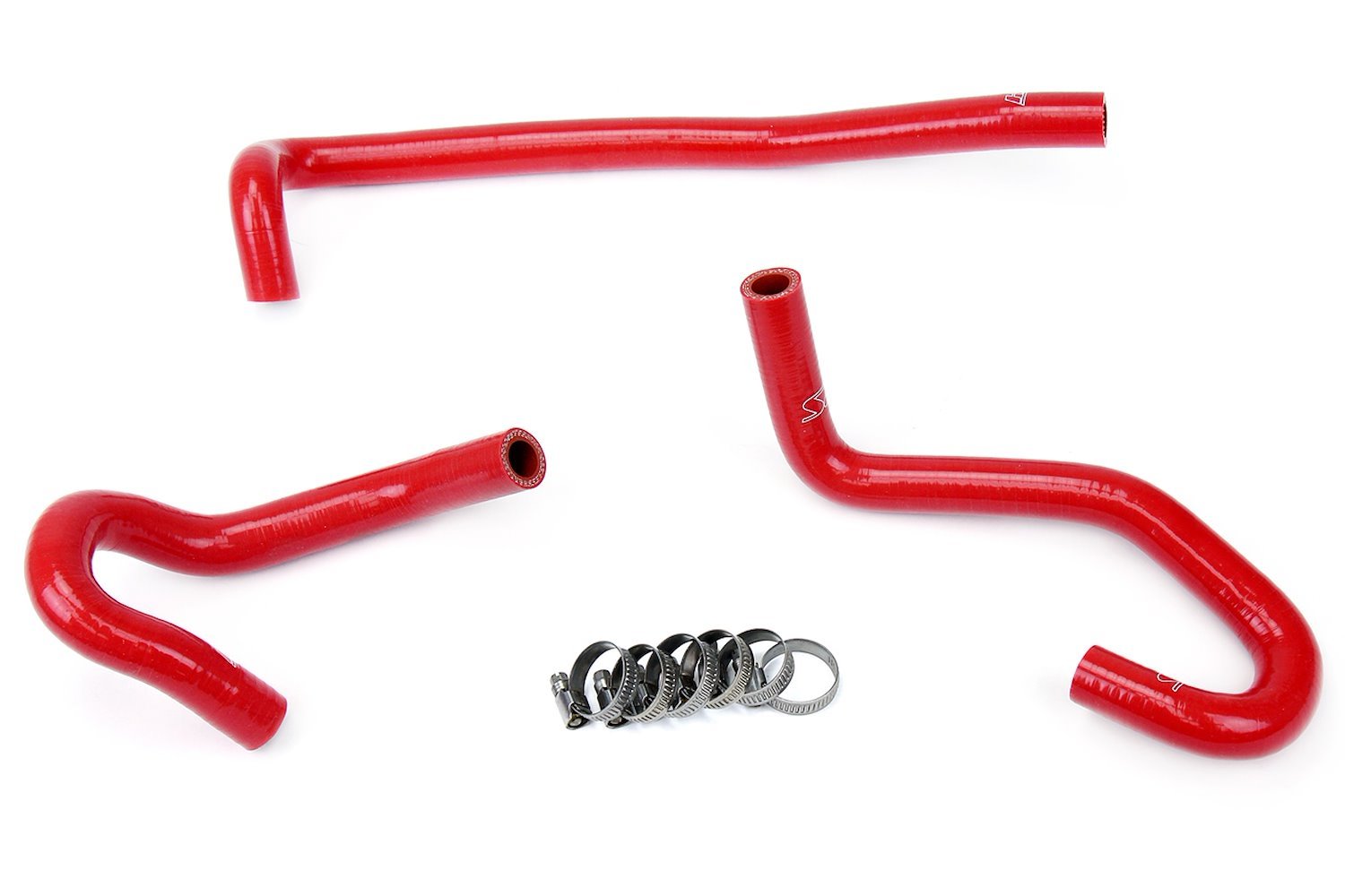 57-1340-RED Heater Hose Kit, High-Temp 3-Ply Reinforced Silicone, Replace OEM Rubber Heater Coolant Hoses