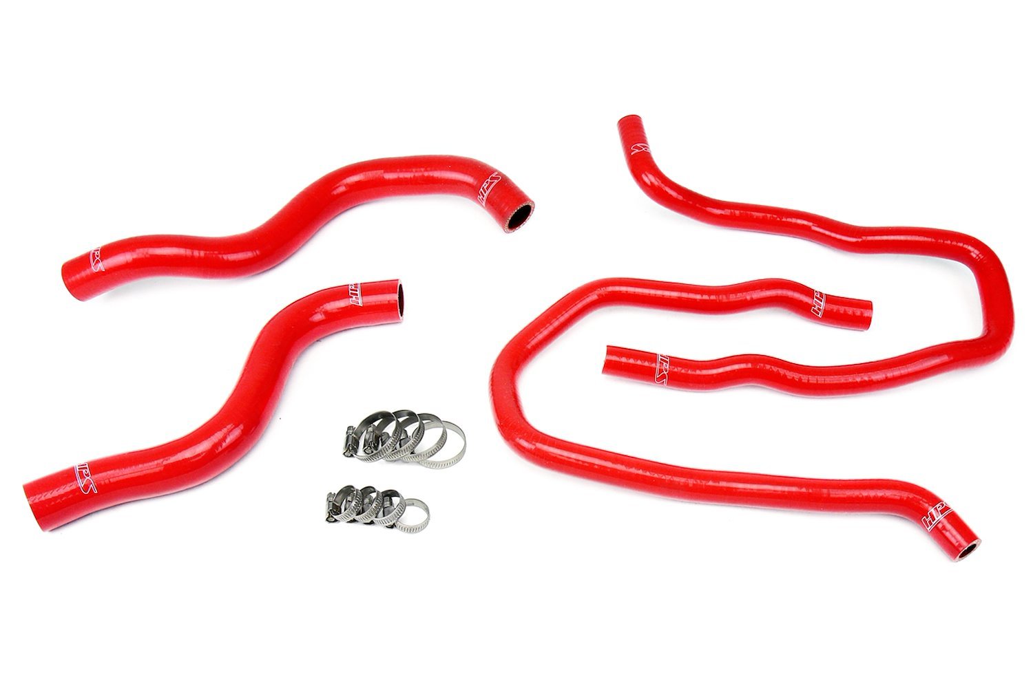 57-1387-RED Coolant Hose Kit, High-Temp 3-Ply Reinforced Silicone, Replace Rubber Radiator Heater Coolant Hoses