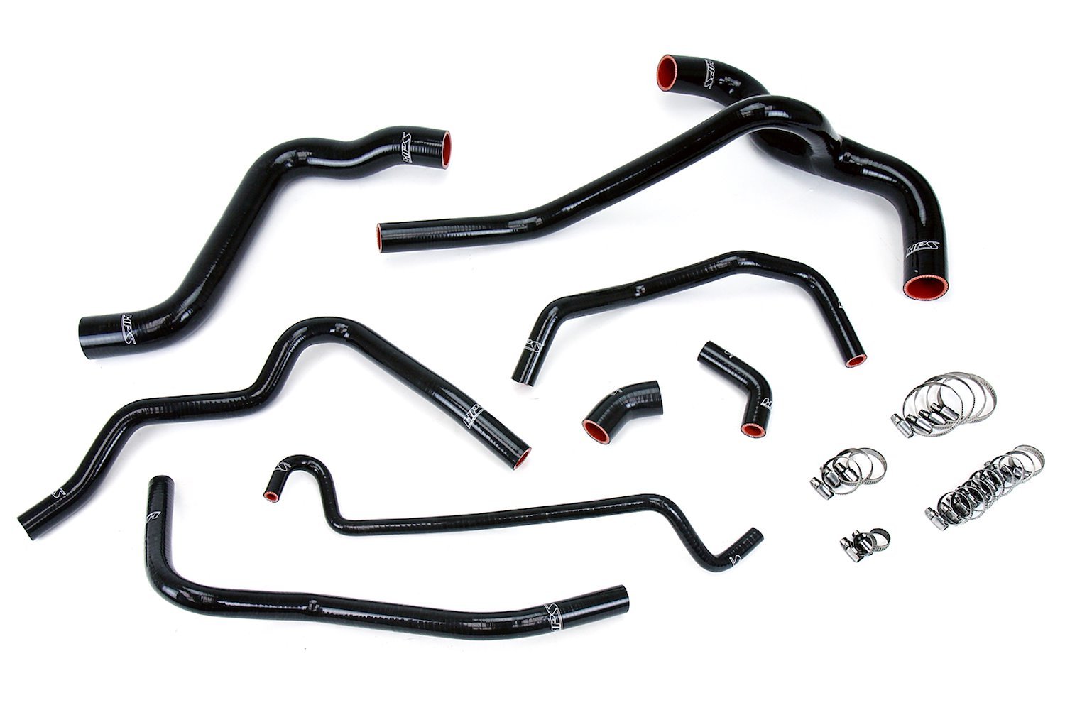 57-1400-BLK Coolant Hose Kit, High-Temp 3-Ply Reinforced Silicone, Replace Rubber Radiator Heater Coolant Hoses