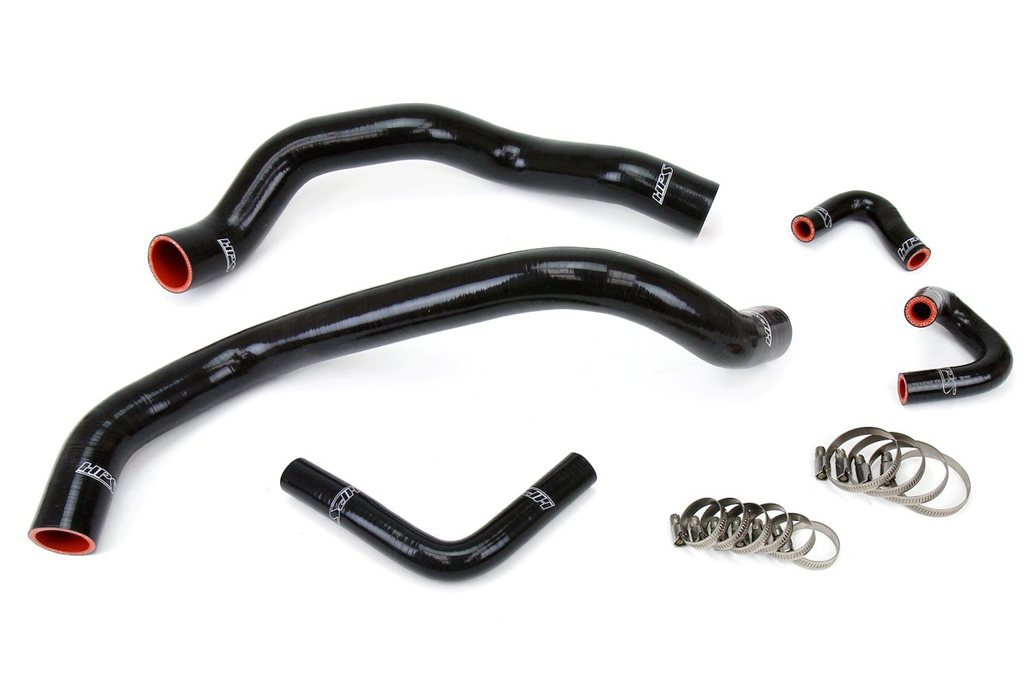 57-1401-BLK Coolant Hose Kit, High-Temp 3-Ply Reinforced Silicone, Replace Rubber Radiator Heater Coolant Hoses