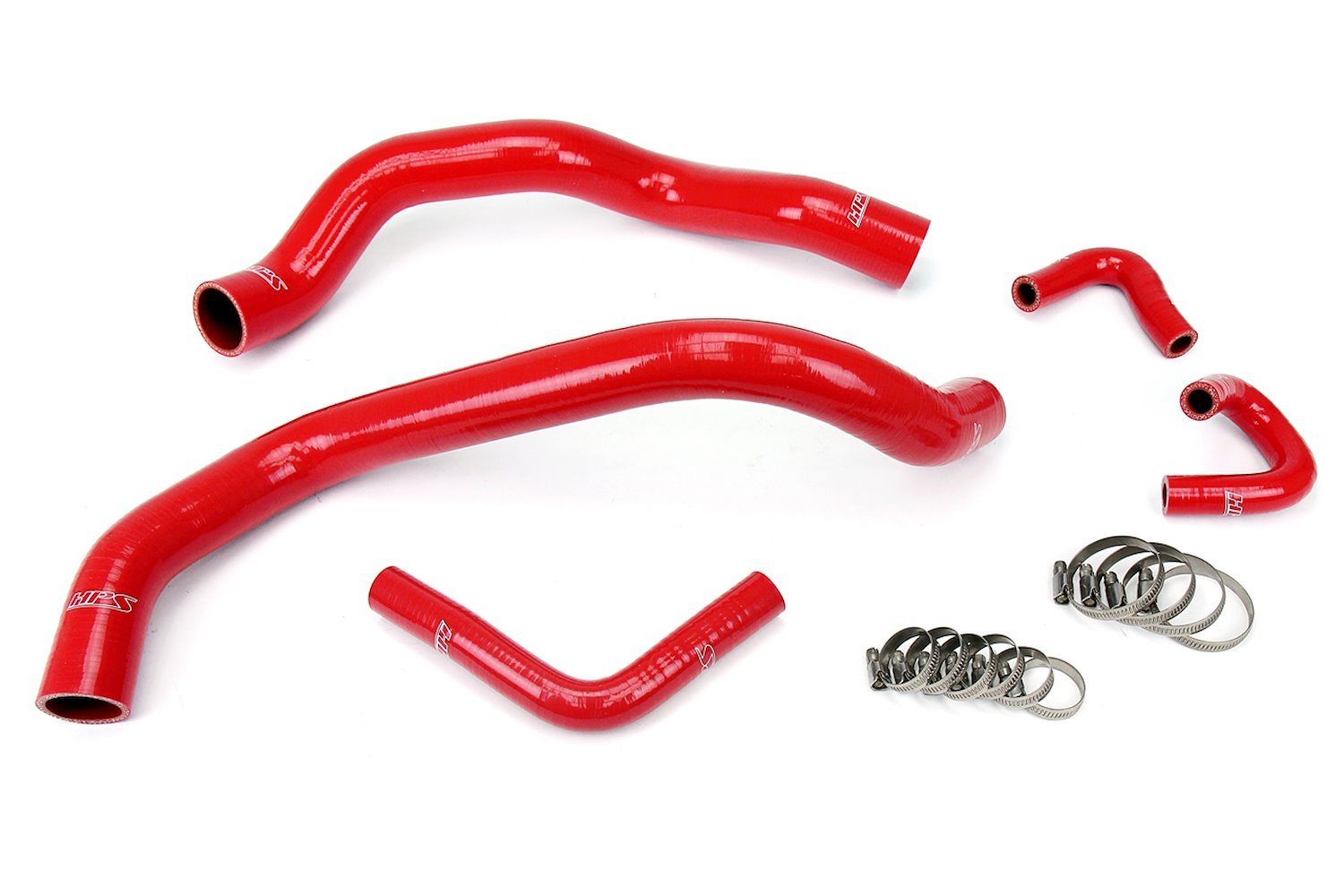 57-1401-RED Coolant Hose Kit, High-Temp 3-Ply Reinforced Silicone, Replace Rubber Radiator Heater Coolant Hoses