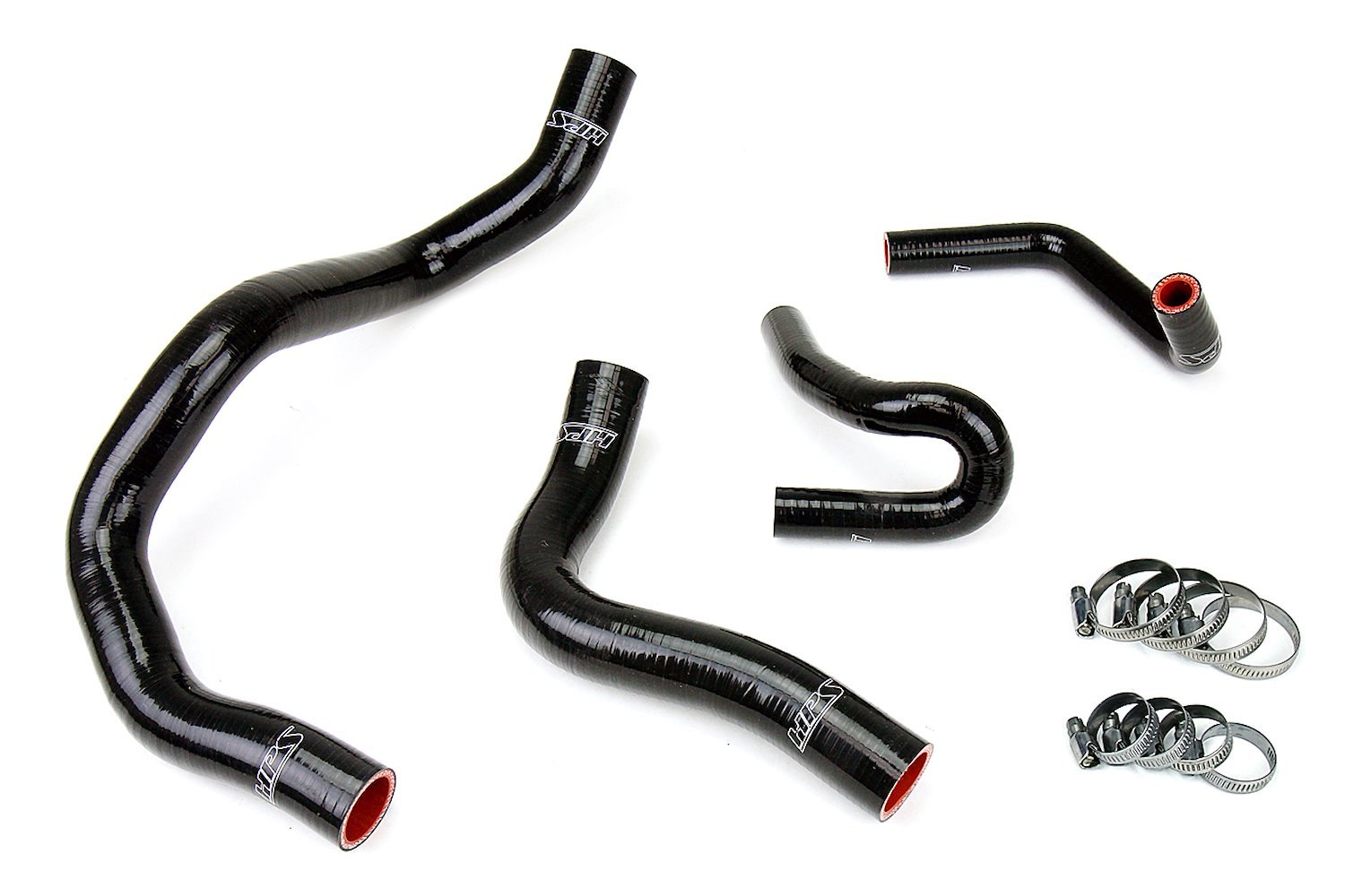 57-1413-BLK Coolant Hose Kit, High-Temp 3-Ply Reinforced Silicone, Replace Rubber Radiator Heater Coolant Hoses