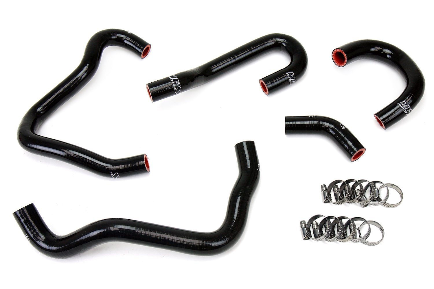 57-1414-BLK Heater Hose Kit, High-Temp 3-Ply Reinforced Silicone, Replace OEM Rubber Heater Coolant Hoses