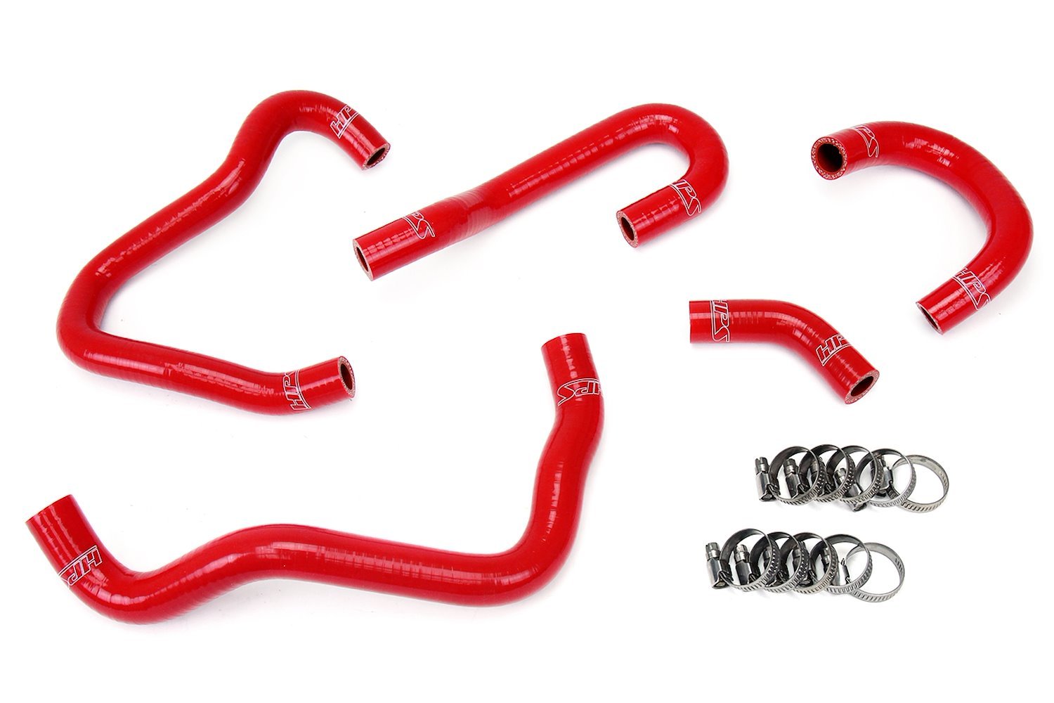 57-1414-RED Heater Hose Kit, High-Temp 3-Ply Reinforced Silicone, Replace OEM Rubber Heater Coolant Hoses