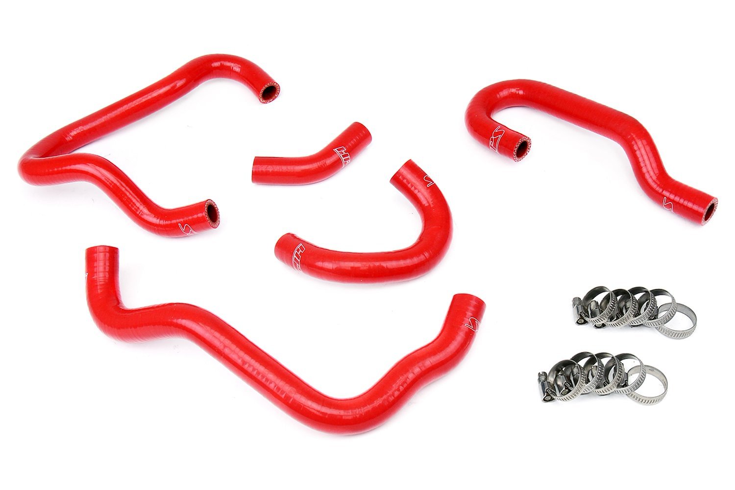 57-1415-RED Heater Hose Kit, High-Temp 3-Ply Reinforced Silicone, Replace OEM Rubber Heater Coolant Hoses