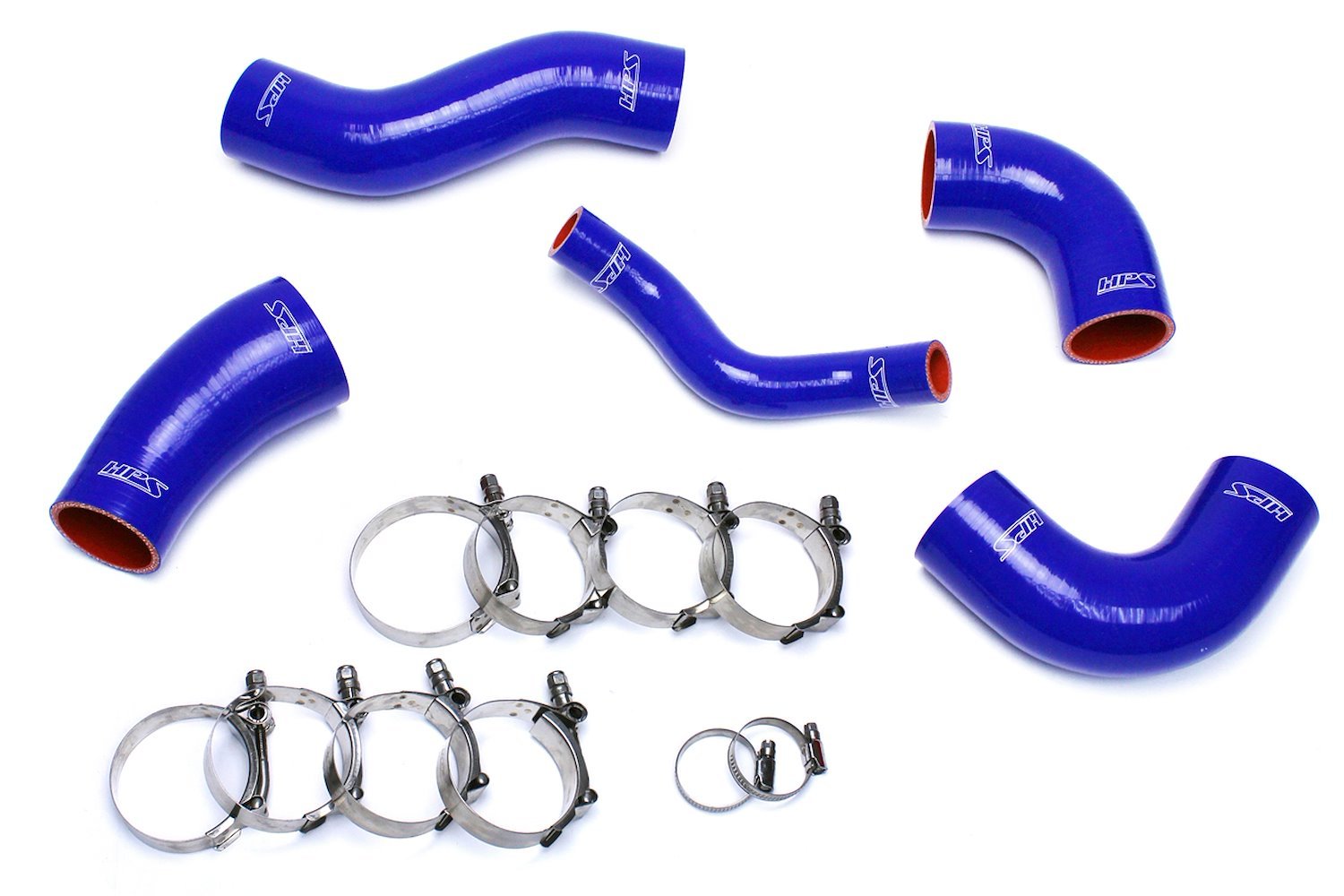 57-1420-BLUE Intercooler Hose Kit, High-Temp 4-Ply Reinforced Silicone, Replace OEM Rubber Intercooler Turbo Boots