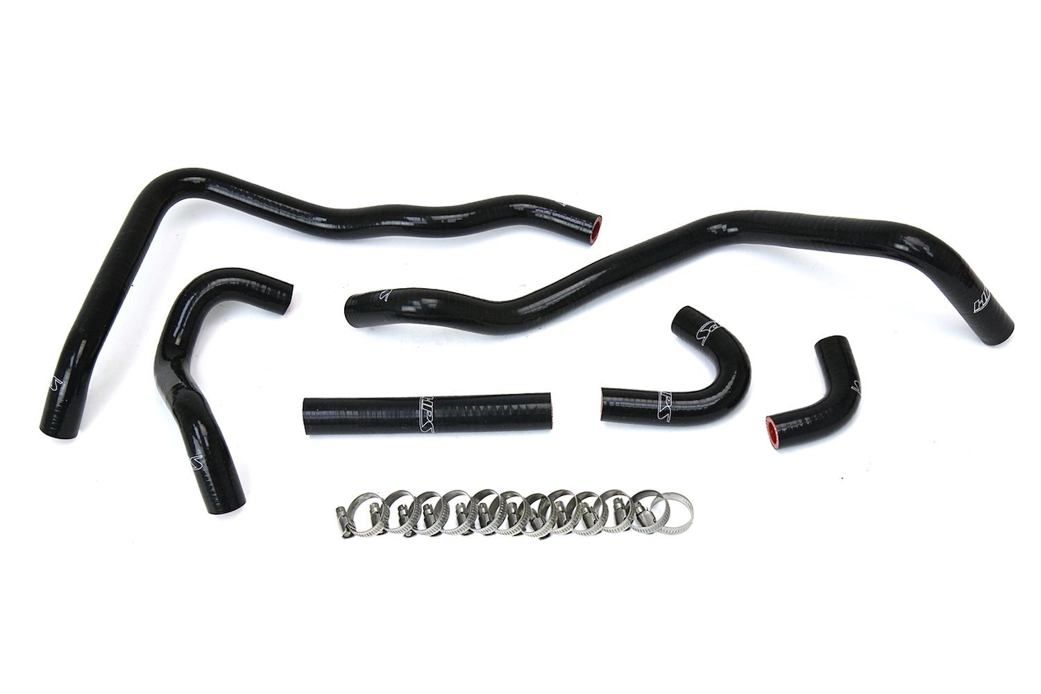 57-1433-BLK Heater Hose Kit, High-Temp 3-Ply Reinforced Silicone, Replace OEM Rubber Heater Coolant Hoses