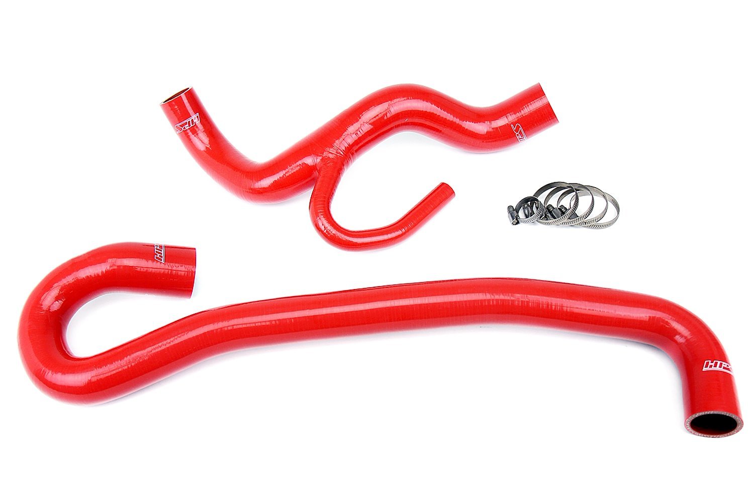 57-1456-RED Radiator Hose Kit, High-Temp 3-Ply Reinforced Silicone, Replace OEM Rubber Radiator Coolant Hoses