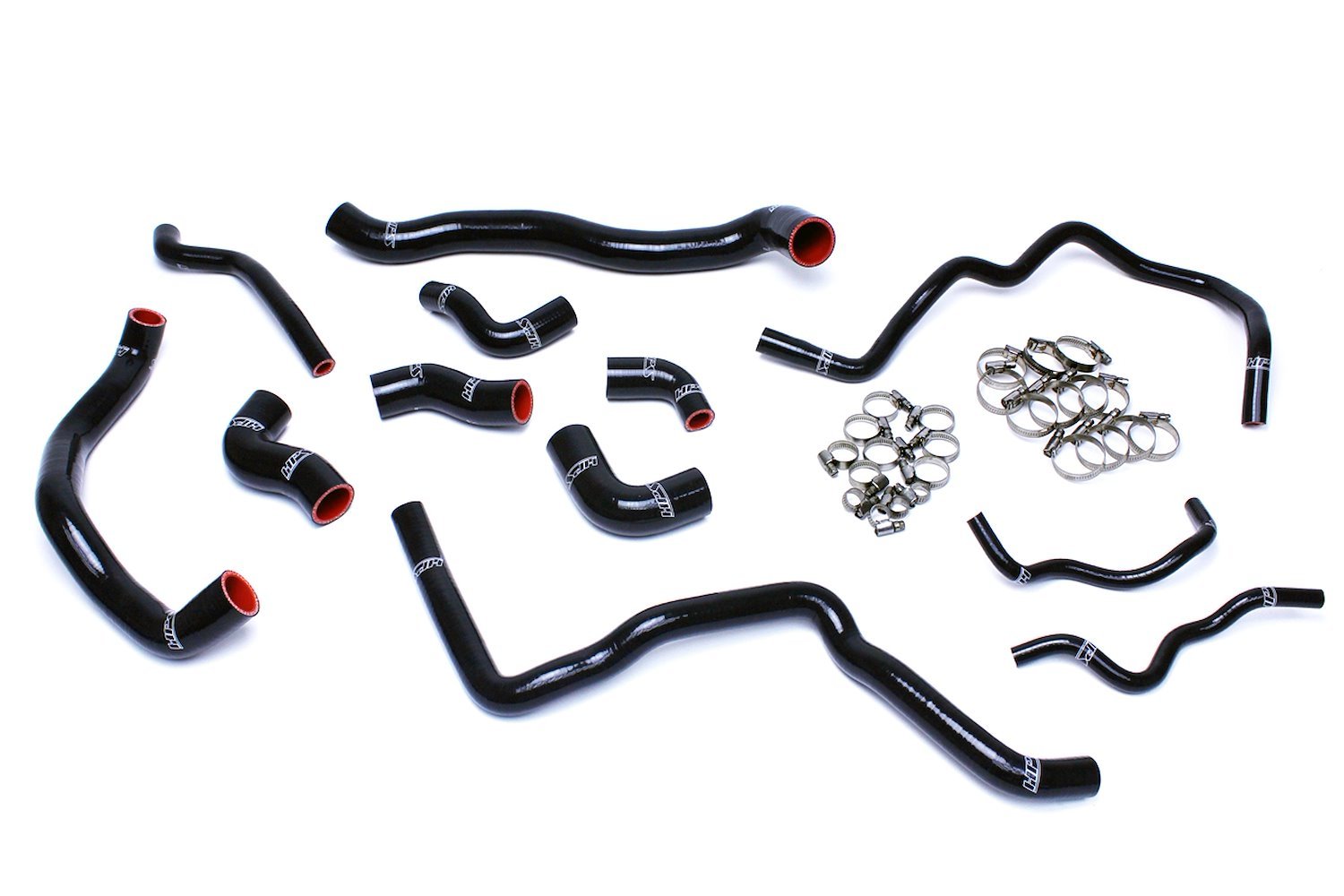 57-1476-BLK Coolant Hose Kit, 3-Ply Reinforced Silicone, Replaces Rubber Radiator & Ancillary Coolant Hoses