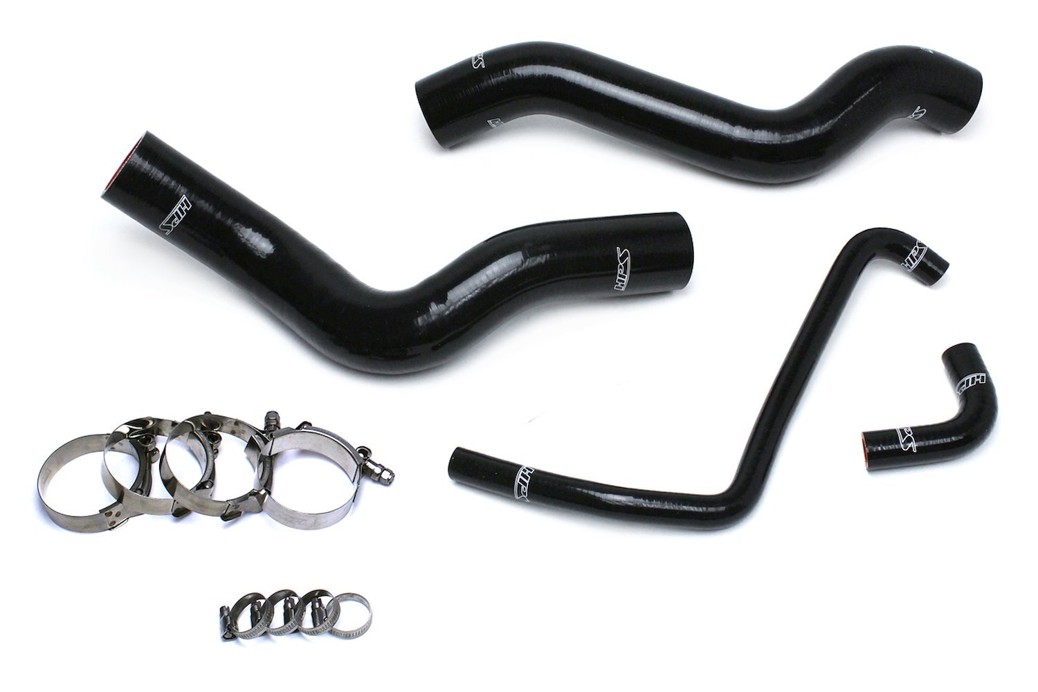 57-1503R-BLK Radiator Hose Kit, High-Temp 3-Ply Reinforced Silicone, Replace OEM Rubber Radiator Coolant Hoses