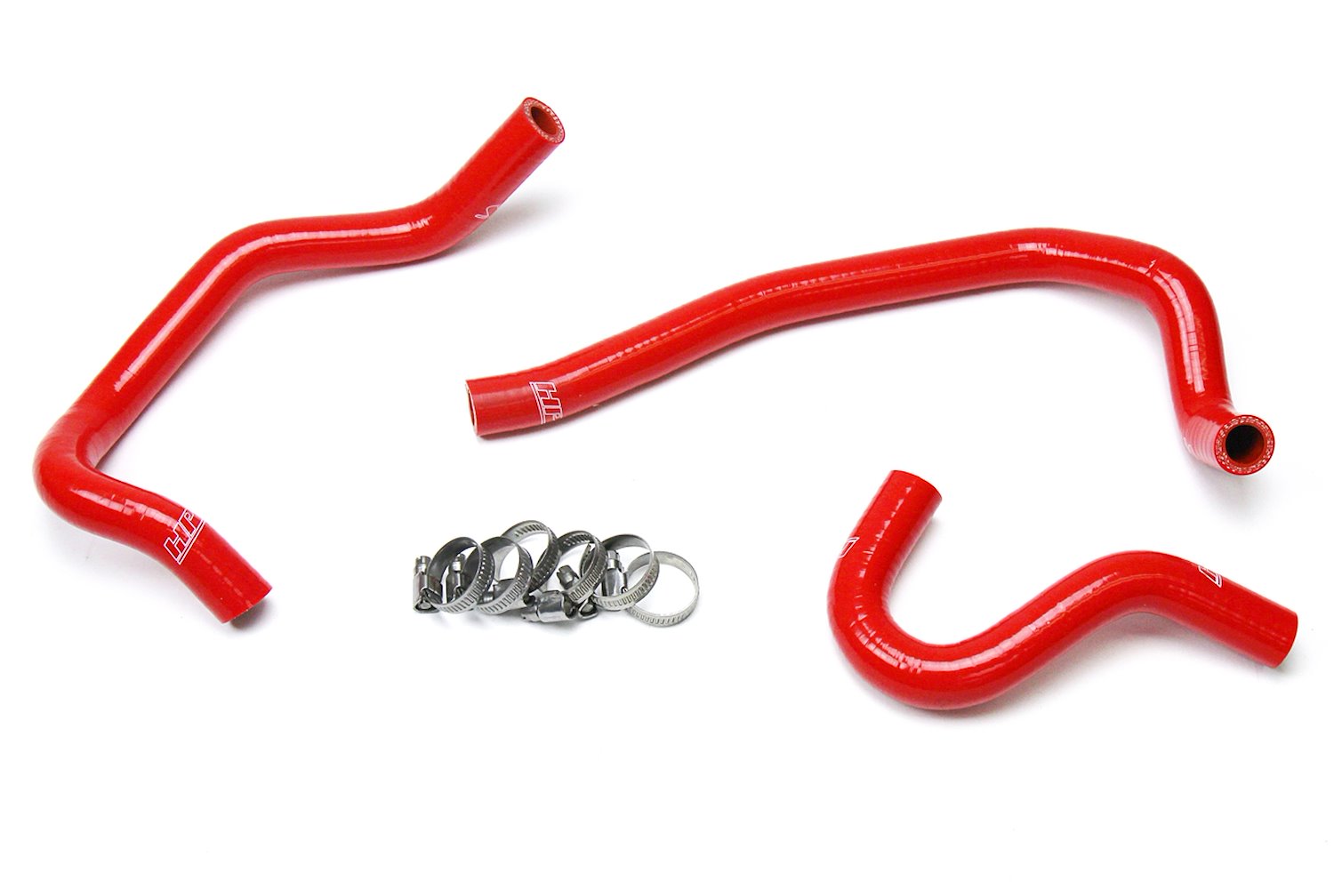 57-1520-RED Heater Hose Kit, High-Temp 3-Ply Reinforced Silicone, Replace OEM Rubber Heater Coolant Hoses