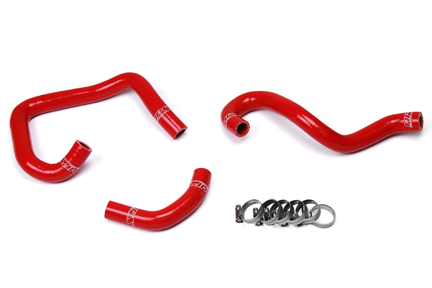 57-1521-RED Heater Hose Kit, High-Temp 3-Ply Reinforced Silicone, Replace OEM Rubber Heater Coolant Hoses