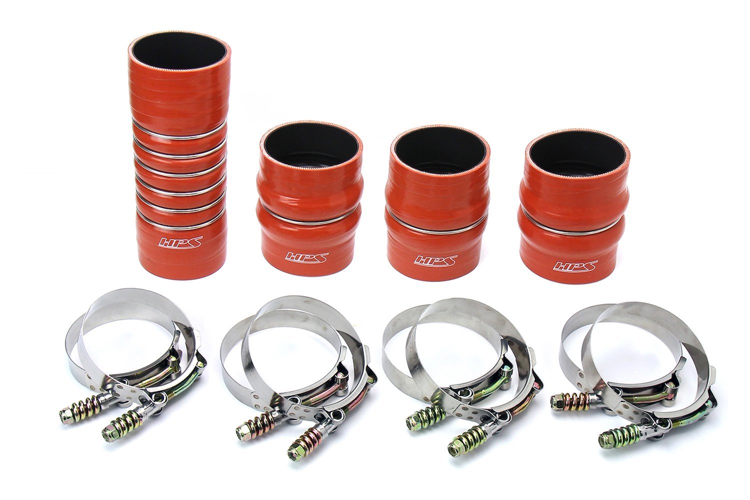57-1568 Intercooler Hose Kit, High-Temp 4-Ply Reinforced Silicone, Replace OEM Rubber Intercooler Turbo Boots