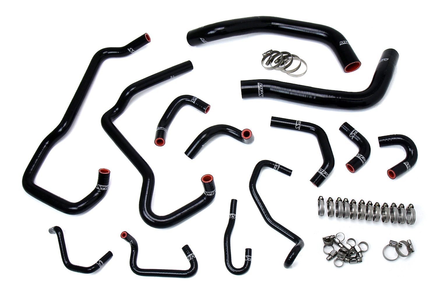 57-1581-BLK Coolant Hose Kit, High-Temp 3-Ply Reinforced Silicone, Replace Rubber Radiator Heater Coolant Hoses