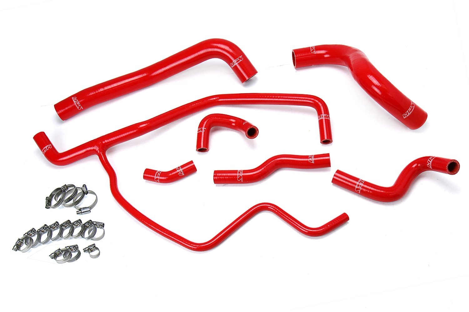 57-1583-RED Coolant Hose Kit, High-Temp 3-Ply Reinforced Silicone, Replace Rubber Radiator Heater Coolant Hoses