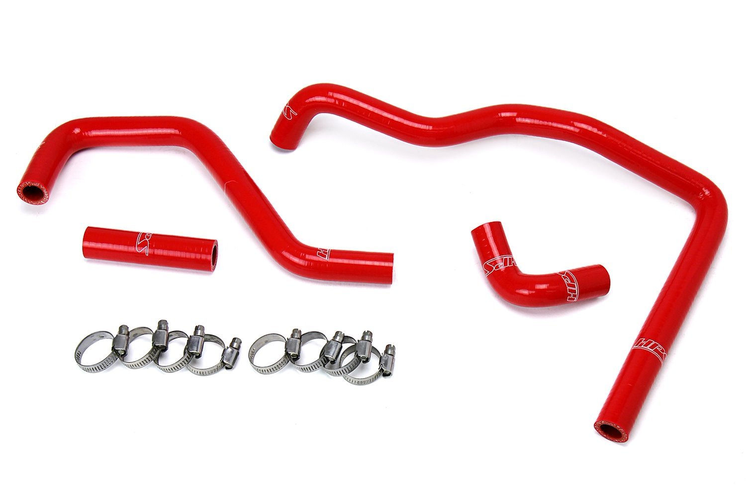 57-1587-RED Heater Hose Kit, High-Temp 3-Ply Reinforced Silicone, Replace OEM Rubber Heater Coolant Hoses