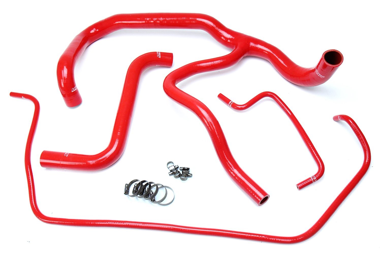 57-1594R-RED Radiator Hose Kit, High-Temp 3-Ply Reinforced Silicone, Replace OEM Rubber Radiator Coolant Hoses