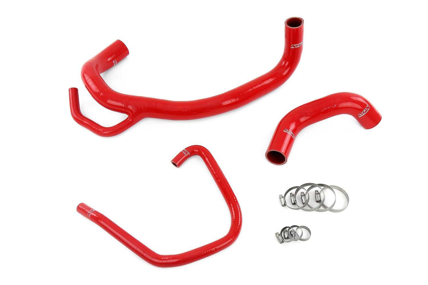 57-1616R-RED Radiator Hose Kit, High-Temp 3-Ply Reinforced Silicone, Replaces OEM Rubber Radiator Hoses