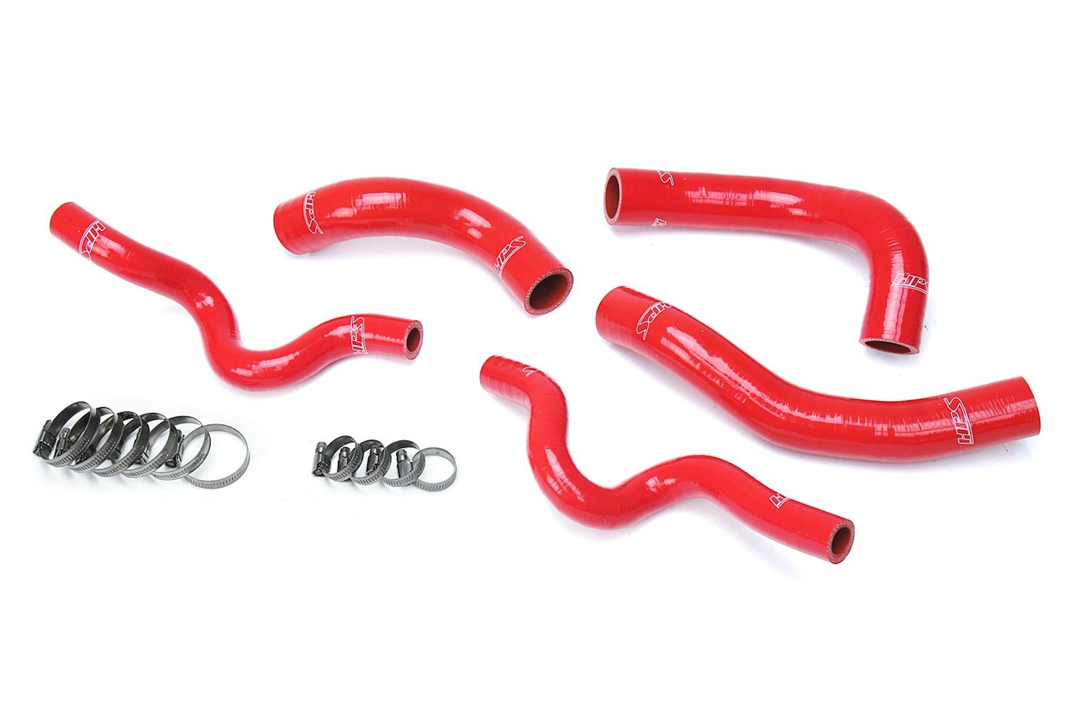 57-1630-RED Radiator Hose Kit, High-Temp 3-Ply Reinforced Silicone, Replace OEM Rubber Radiator Coolant Hoses