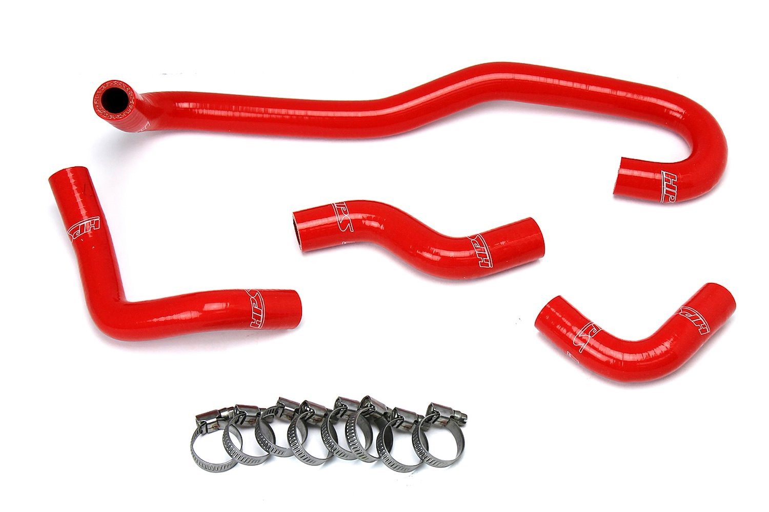 57-1655-RED Heater Hose Kit, High-Temp 3-Ply Reinforced Silicone, Replace OEM Rubber Heater Coolant Hoses