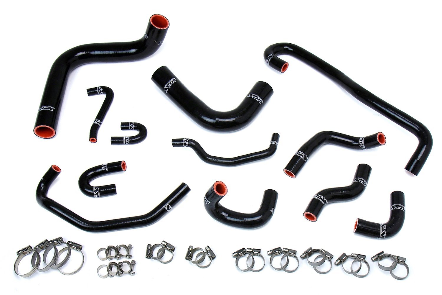 57-1656-BLK Coolant Hose Kit, High-Temp 3-Ply Reinforced Silicone, Replace Rubber Radiator Heater Coolant Hoses