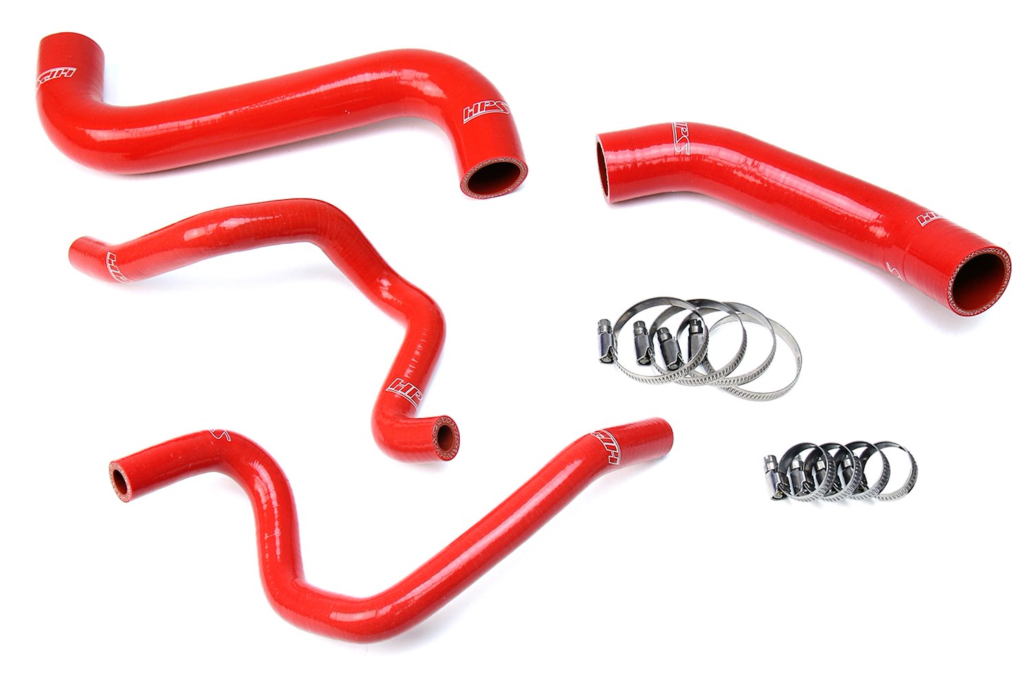 57-1732-RED Coolant Hose Kit, High-Temp 3-Ply Reinforced Silicone, Replace Rubber Radiator Heater Coolant Hoses
