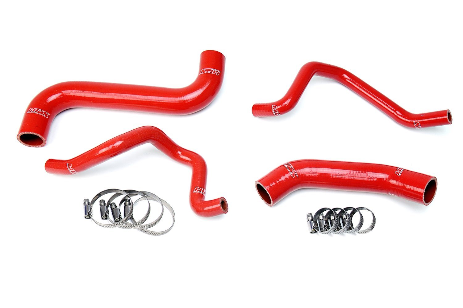 57-1733-RED Coolant Hose Kit, High-Temp 3-Ply Reinforced Silicone, Replace Rubber Radiator Heater Coolant Hoses