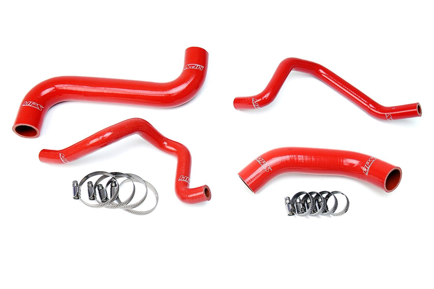 57-1734-RED Coolant Hose Kit, High-Temp 3-Ply Reinforced Silicone, Replace Rubber Radiator Heater Coolant Hoses
