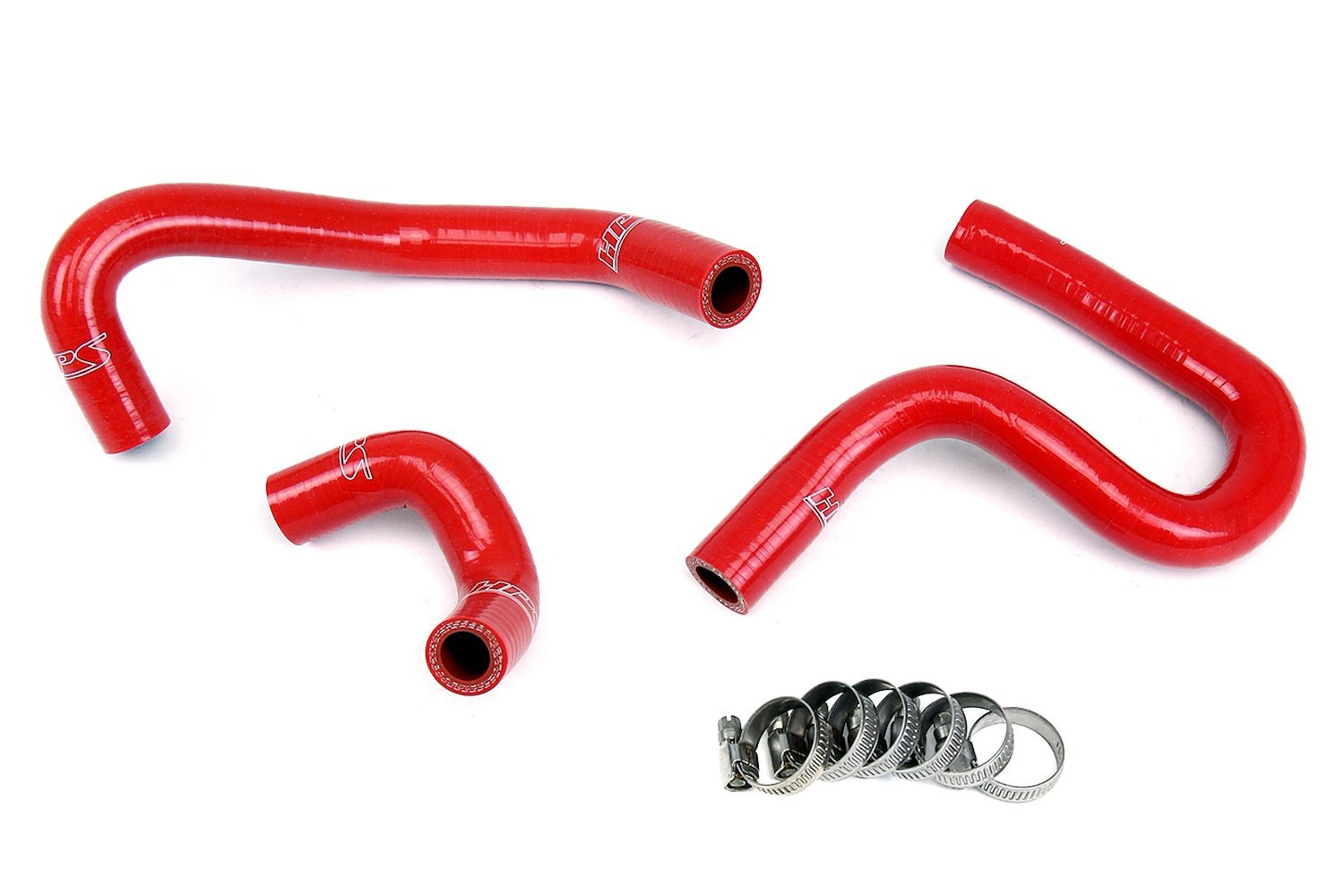 57-1797-RED Heater Hose Kit, High-Temp 3-Ply Reinforced Silicone, Replace OEM Rubber Heater Coolant Hoses