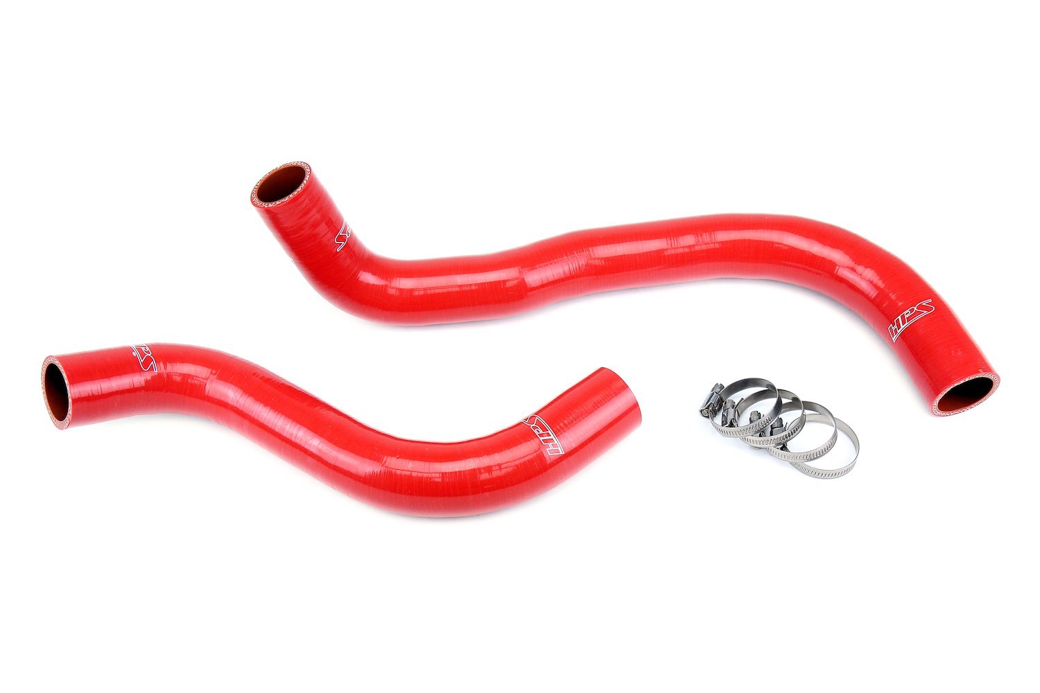 57-1828-RED Radiator Hose Kit, 3-Ply Reinforced Silicone, Replaces Rubber Radiator Coolant Hoses