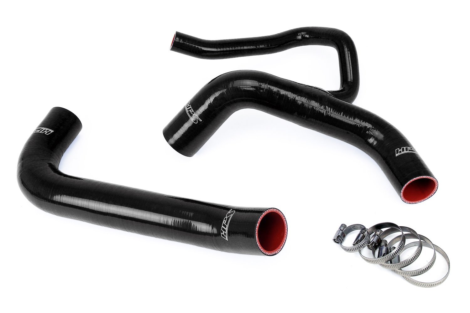 57-1848-BLK Radiator Hose Kit, 3-Ply Reinforced Silicone, Replaces Rubber Radiator Coolant Hoses