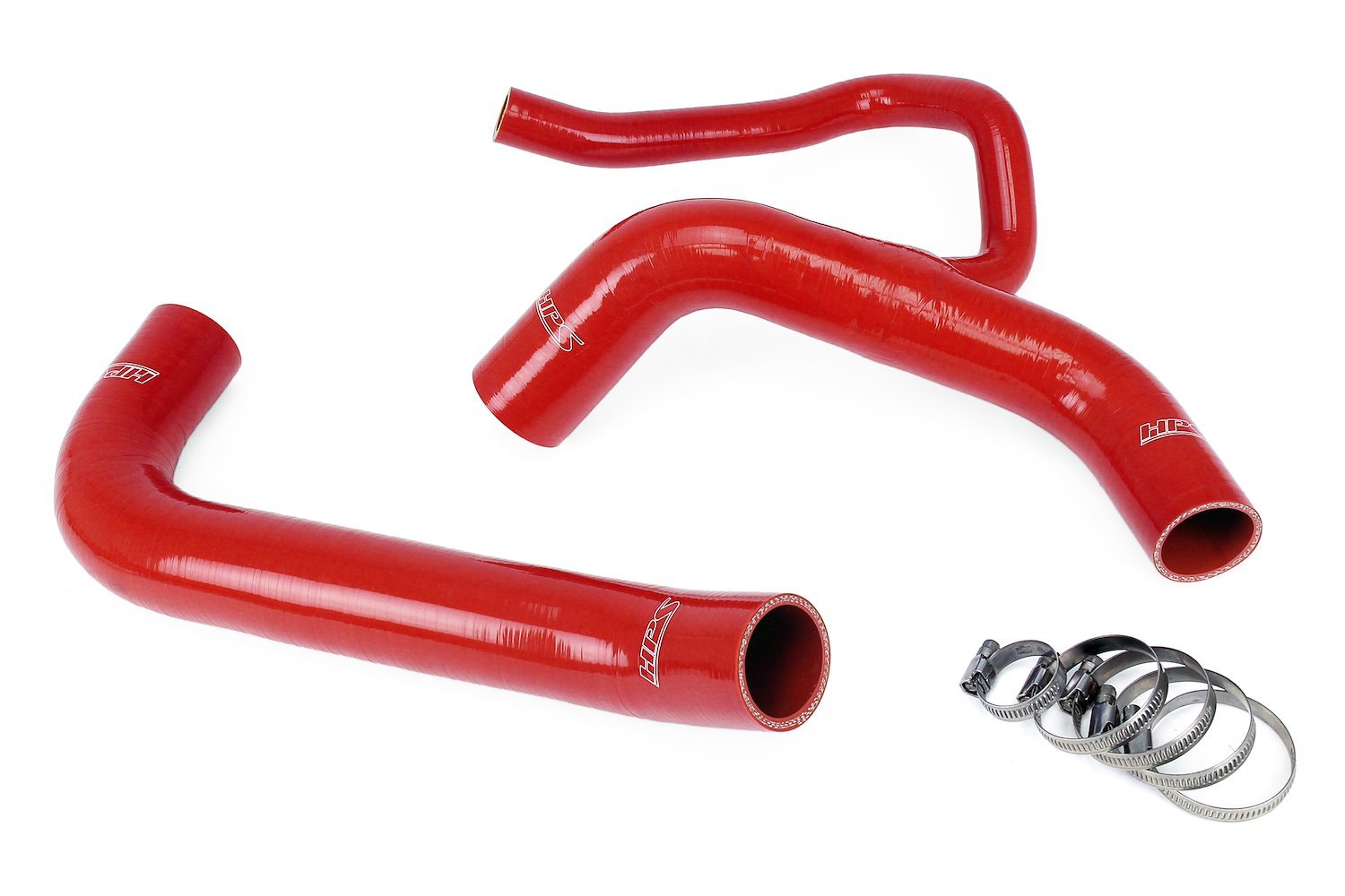 57-1848-RED Radiator Hose Kit, 3-Ply Reinforced Silicone, Replaces Rubber Radiator Coolant Hoses