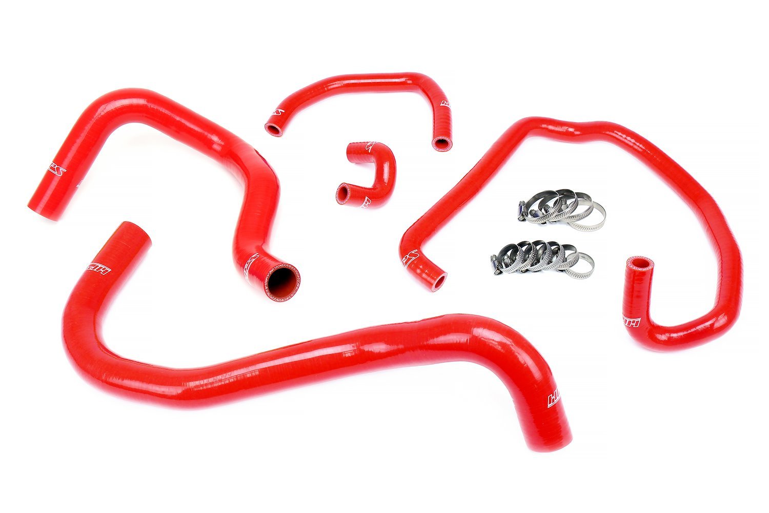 57-1921-RED Coolant Hose Kit, High-Temp 3-Ply Reinforced Silicone, Replaces OEM Radiator & Heater Hoses