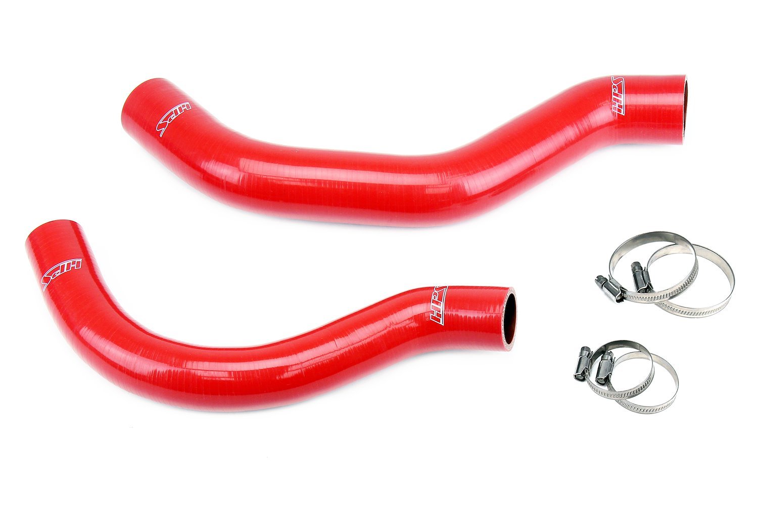 57-2001-RED Radiator Hose Kit, 3-Ply Reinforced Silicone, Replaces Rubber Radiator Coolant Hoses
