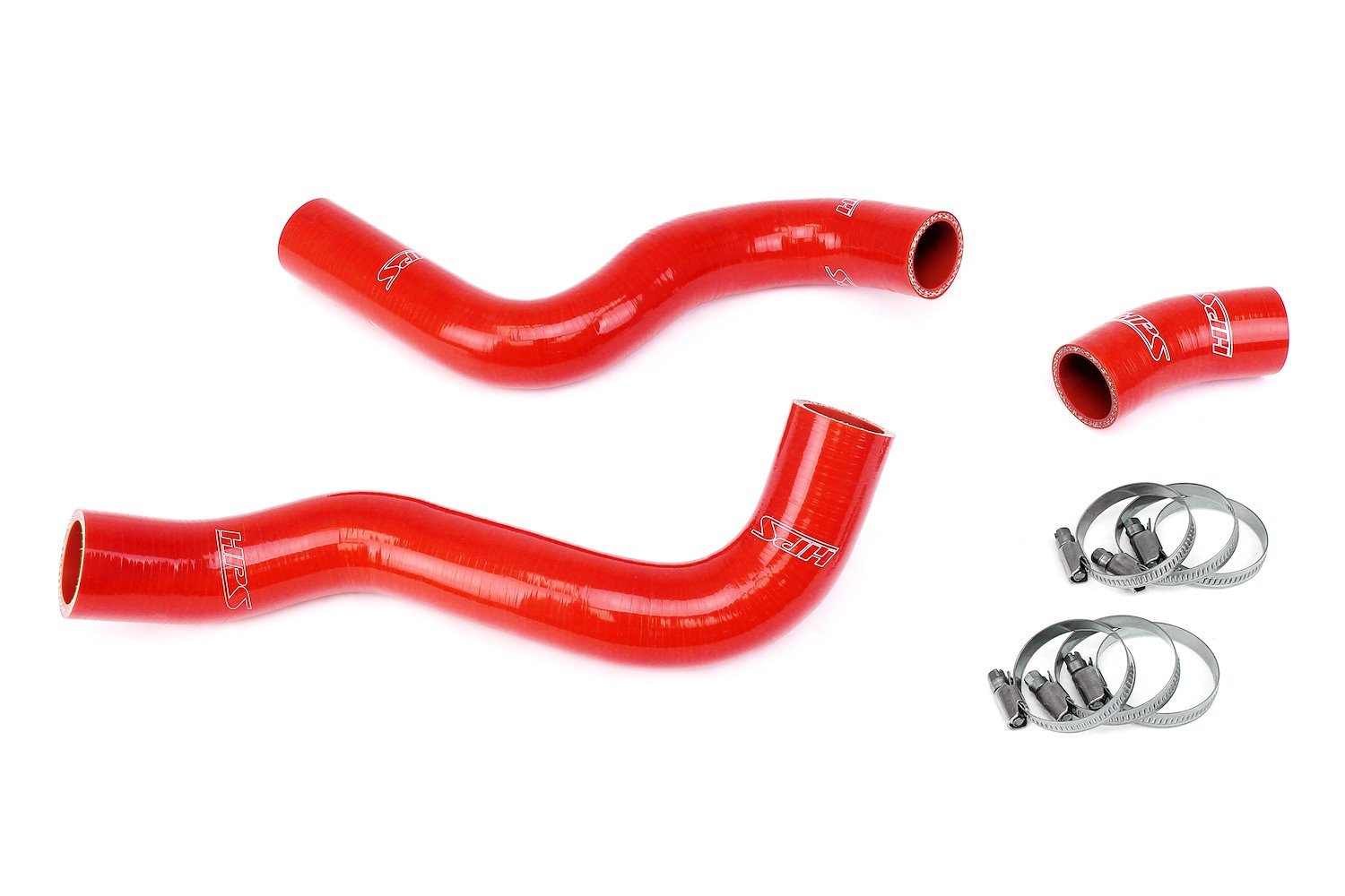 57-2055-RED Radiator Hose Kit, 3-Ply Reinforced Silicone, Replaces Rubber Radiator Coolant Hoses