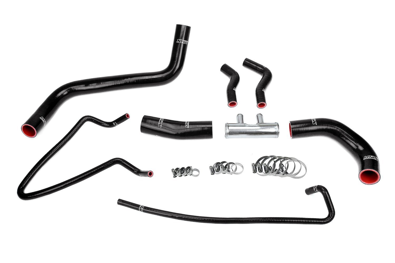 57-2064-BLK Radiator Hose Kit, 3-Ply Reinforced Silicone, Replaces Rubber Radiator Coolant Hoses