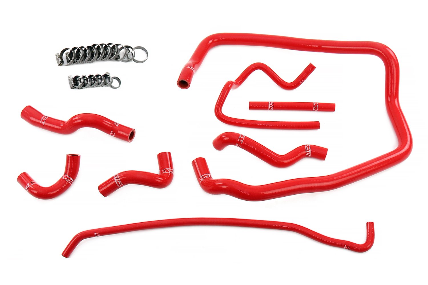 57-2138-RED Coolant Hose Kit, 3-Ply Reinforced Silicone, Replaces Heater, Throttle Body, Expansion Tank Hoses