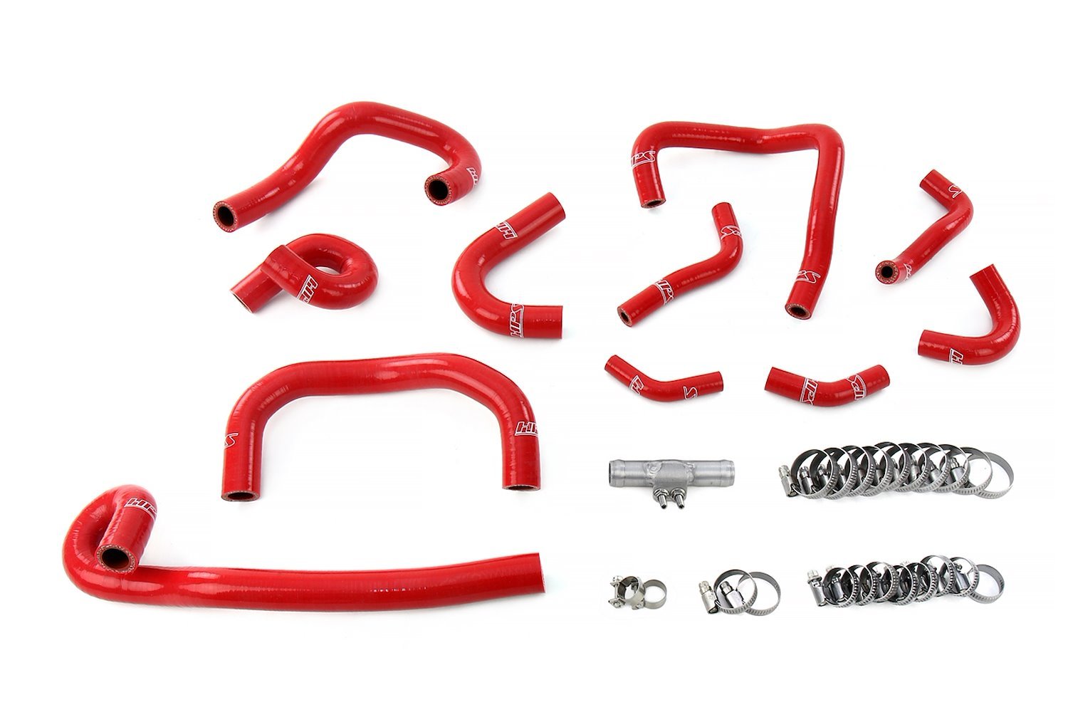 57-2139-RED Coolant Hose Kit, 3-Ply Reinforced Silicone, Replaces Rubber Ancillary Coolant & Heater Hoses