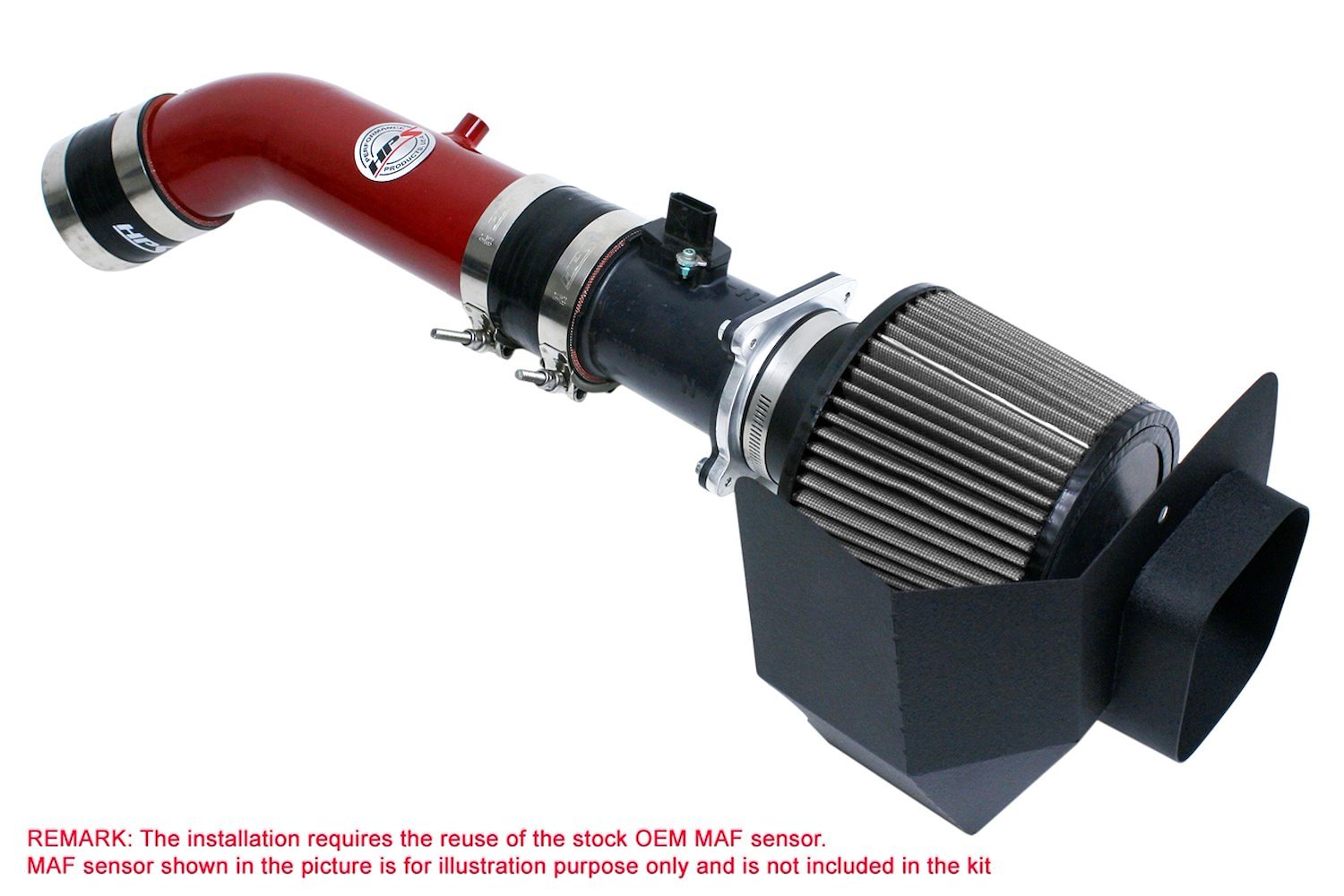 827-520R Air Intake Kit, Dyno Proven +10 HP, +9.8 TQ, Heat Shield, High-Flow Air Filter