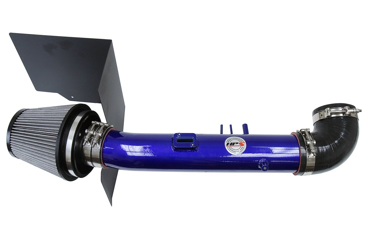 827-523BL Air Intake Kit, Increase HP & TQ, Heat Shield, High-Flow Performance Air Filter