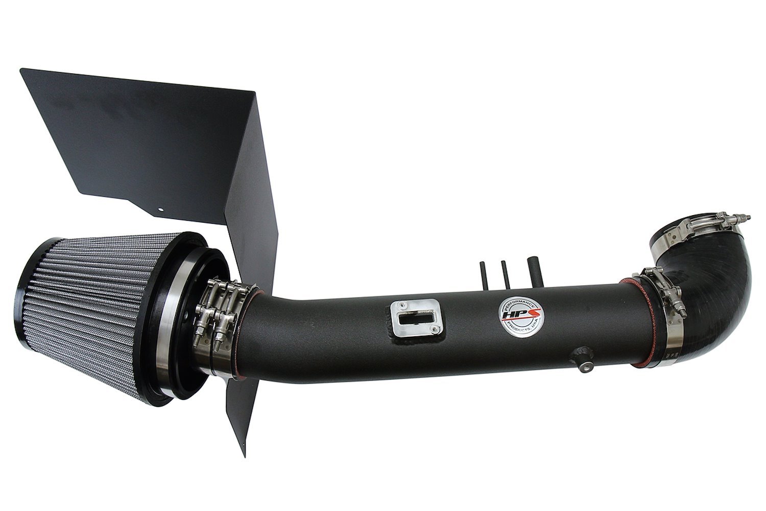 827-523WB Air Intake Kit, Increase HP & TQ, Heat Shield, High-Flow Performance Air Filter
