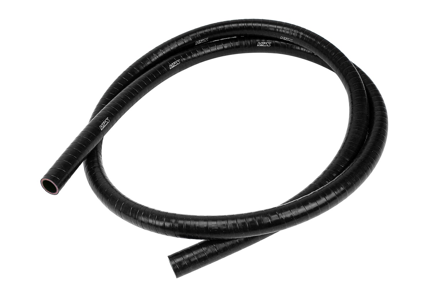 FKM-4F-025-BLK FKM Silicone Hose, Silicone Oil Resistant Hose, High-Temp 1-Ply Reinforced, 1/4 in. ID, 4 ft. Long, Black