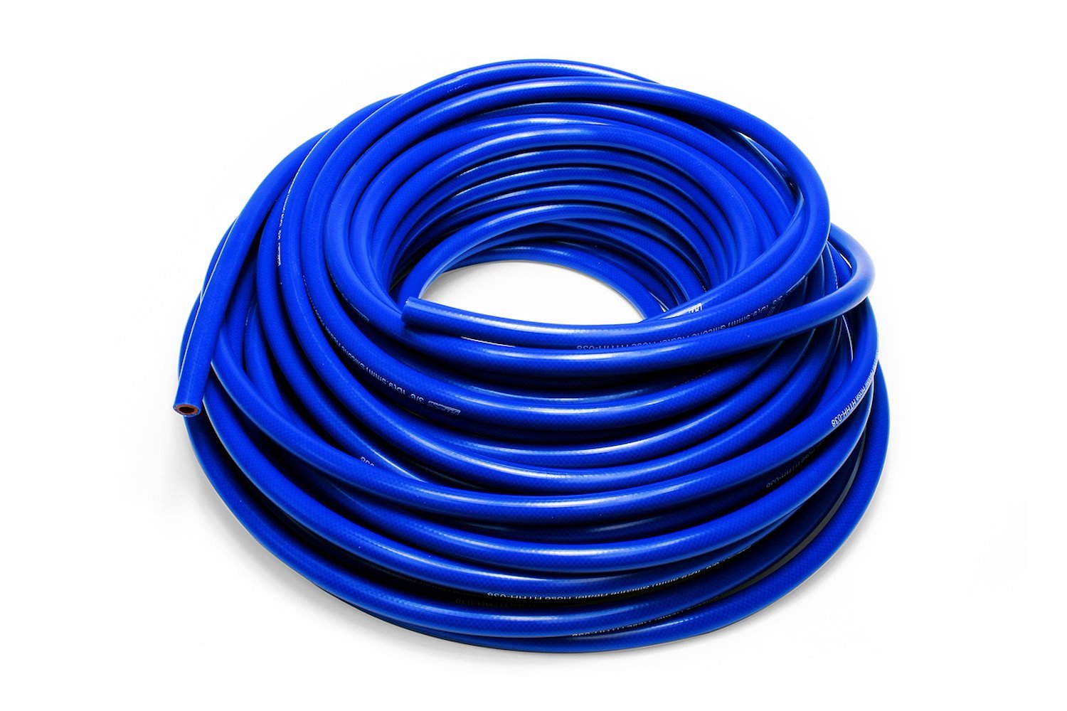 HTHH-013-BLUEx50 Silicone Heater Hose Tubing, High-Temp Reinforced, 1/8 in. ID, 50 ft. Roll, Blue