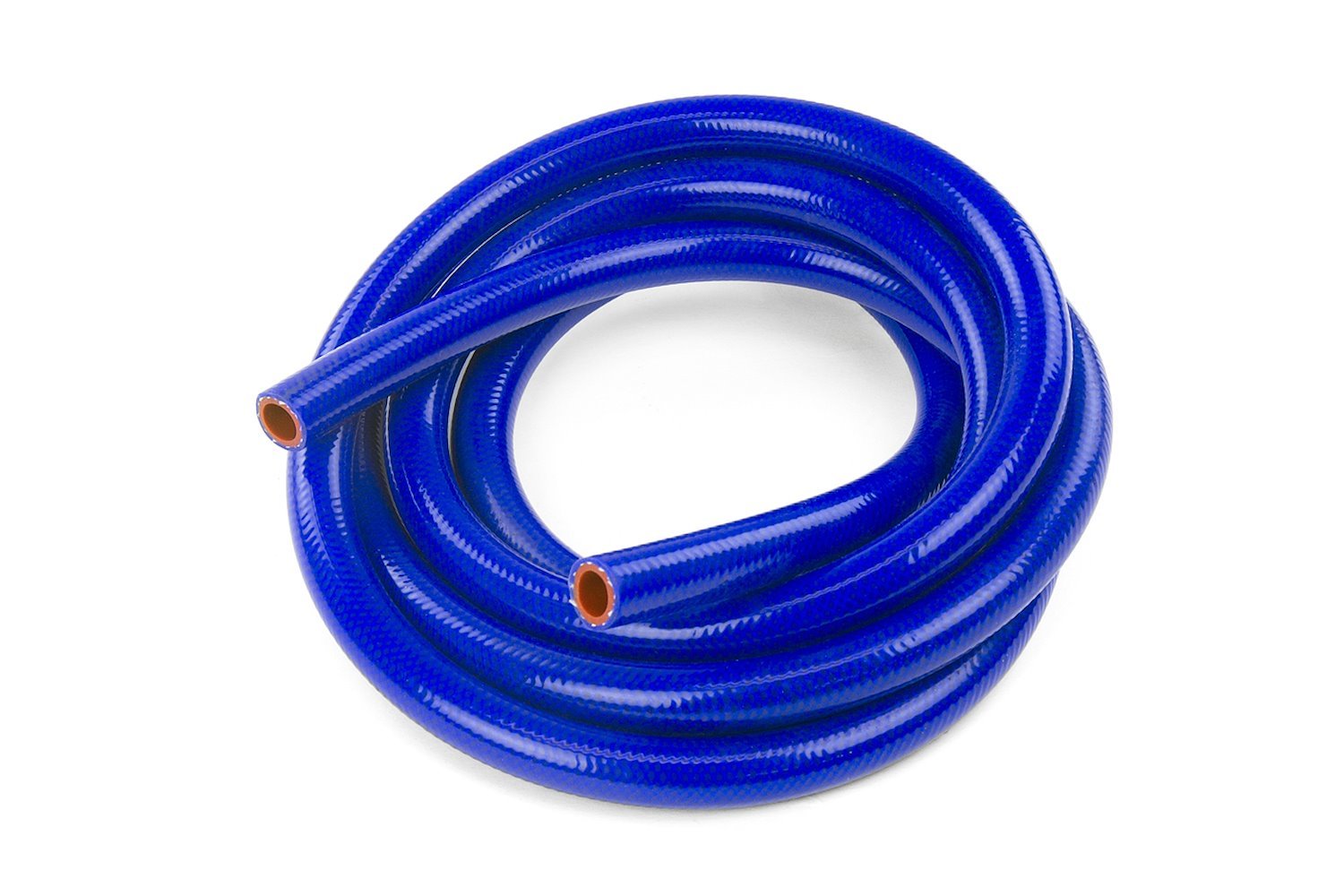 HTHH-025-BLUEx10 Silicone Heater Hose Tubing, High-Temp 1-Ply Reinforced, 1/4 in. ID, 10 ft. Roll, Blue